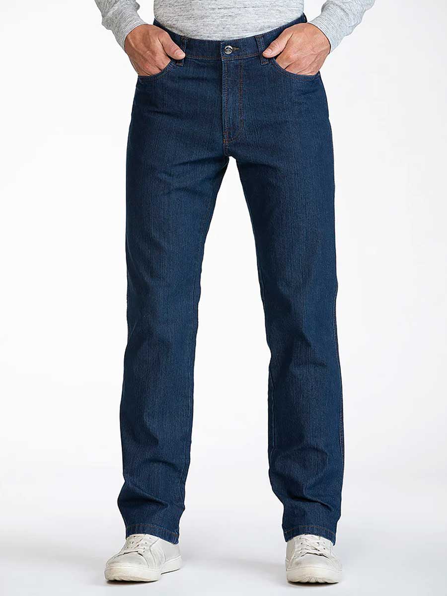 BRUHL Mens Genua III B Light Ring Denim Jeans - Dark Blue Bruhl