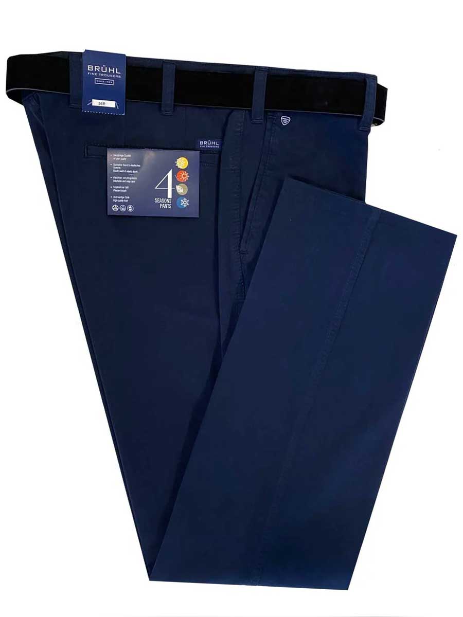 BRUHL Montana Four Seasons Chinos - Men's - Marine Blue