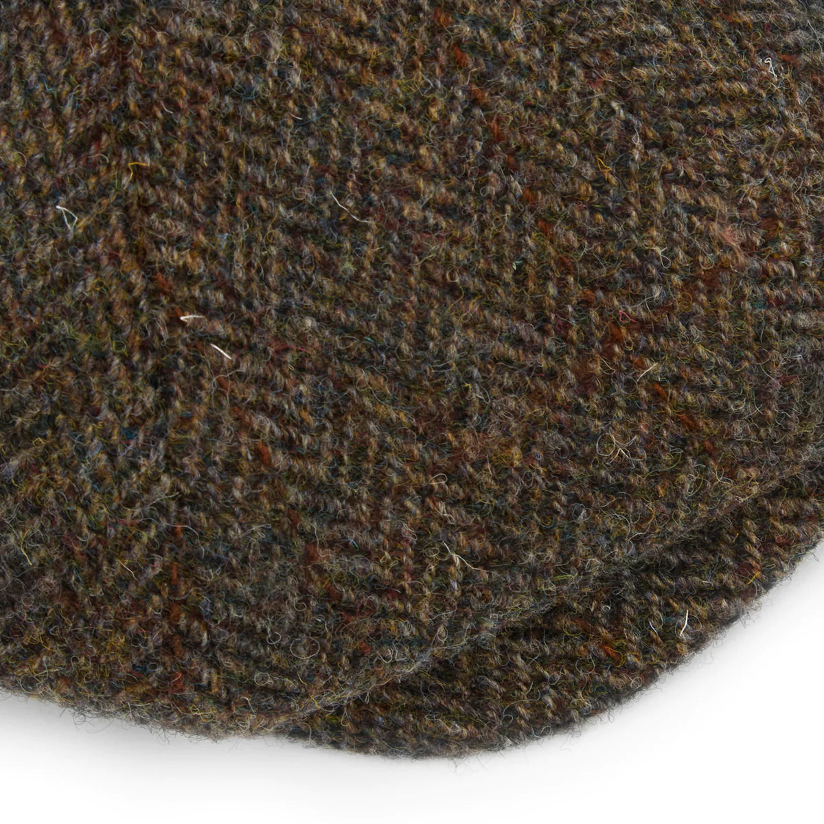CHRISTYS' 8 Piece Baker Boy Melton Wool Flat Cap - Harris Tweed C001 Christys