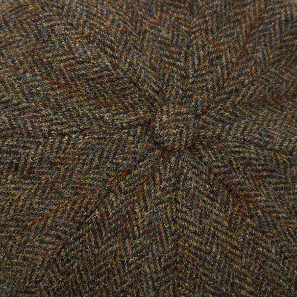 CHRISTYS' 8 Piece Baker Boy Melton Wool Flat Cap - Harris Tweed C001 Christys