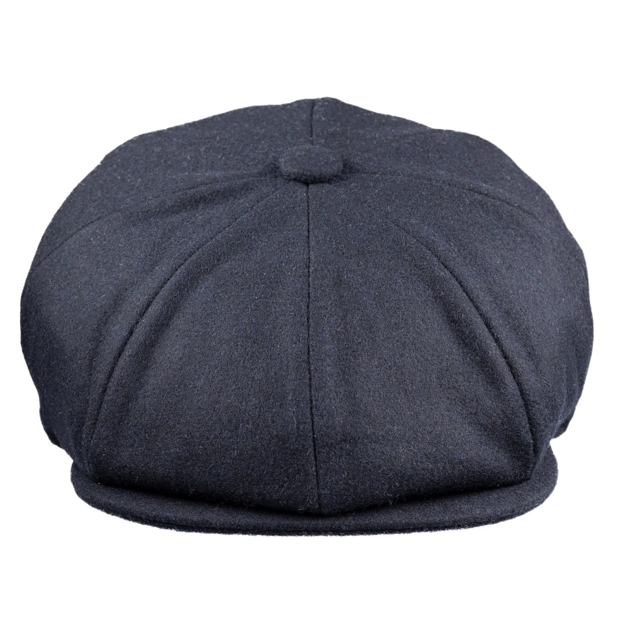 CHRISTYS' 8 Piece Baker Boy Melton Wool Flat Cap - Navy Christys