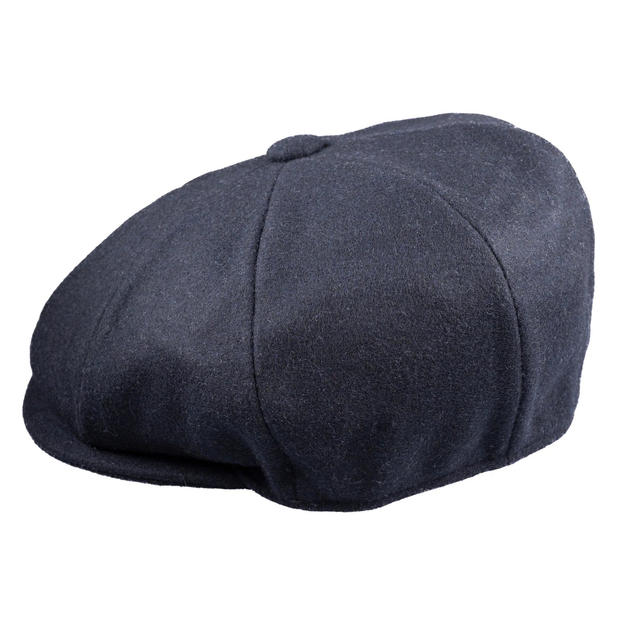 CHRISTYS' 8 Piece Baker Boy Melton Wool Flat Cap - Navy Christys