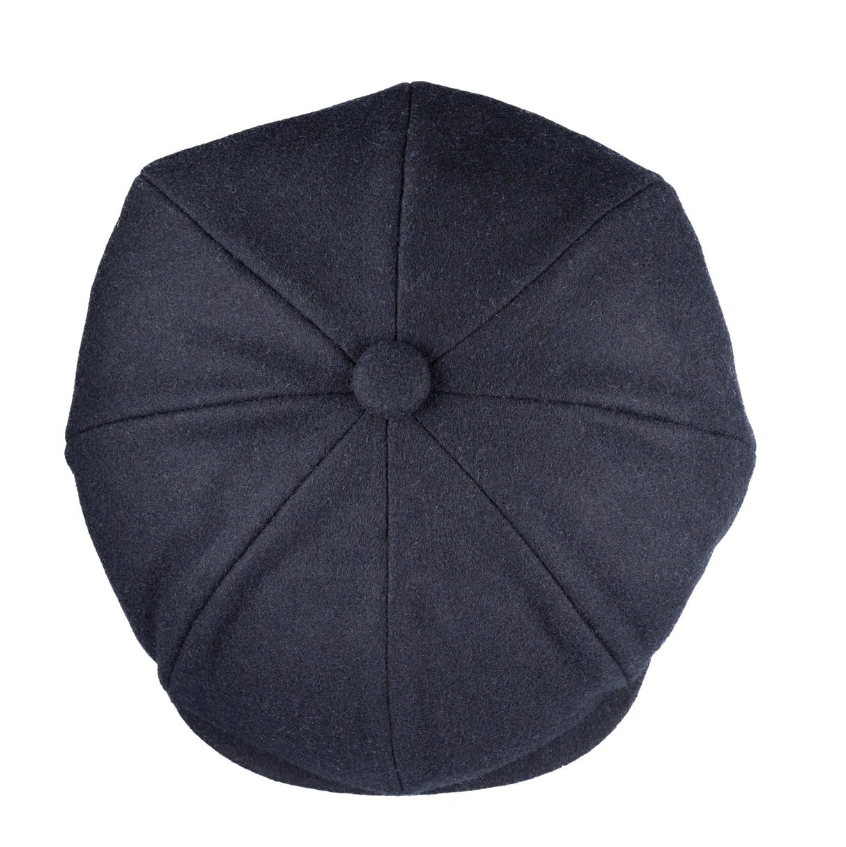 CHRISTYS' 8 Piece Baker Boy Melton Wool Flat Cap - Navy Christys