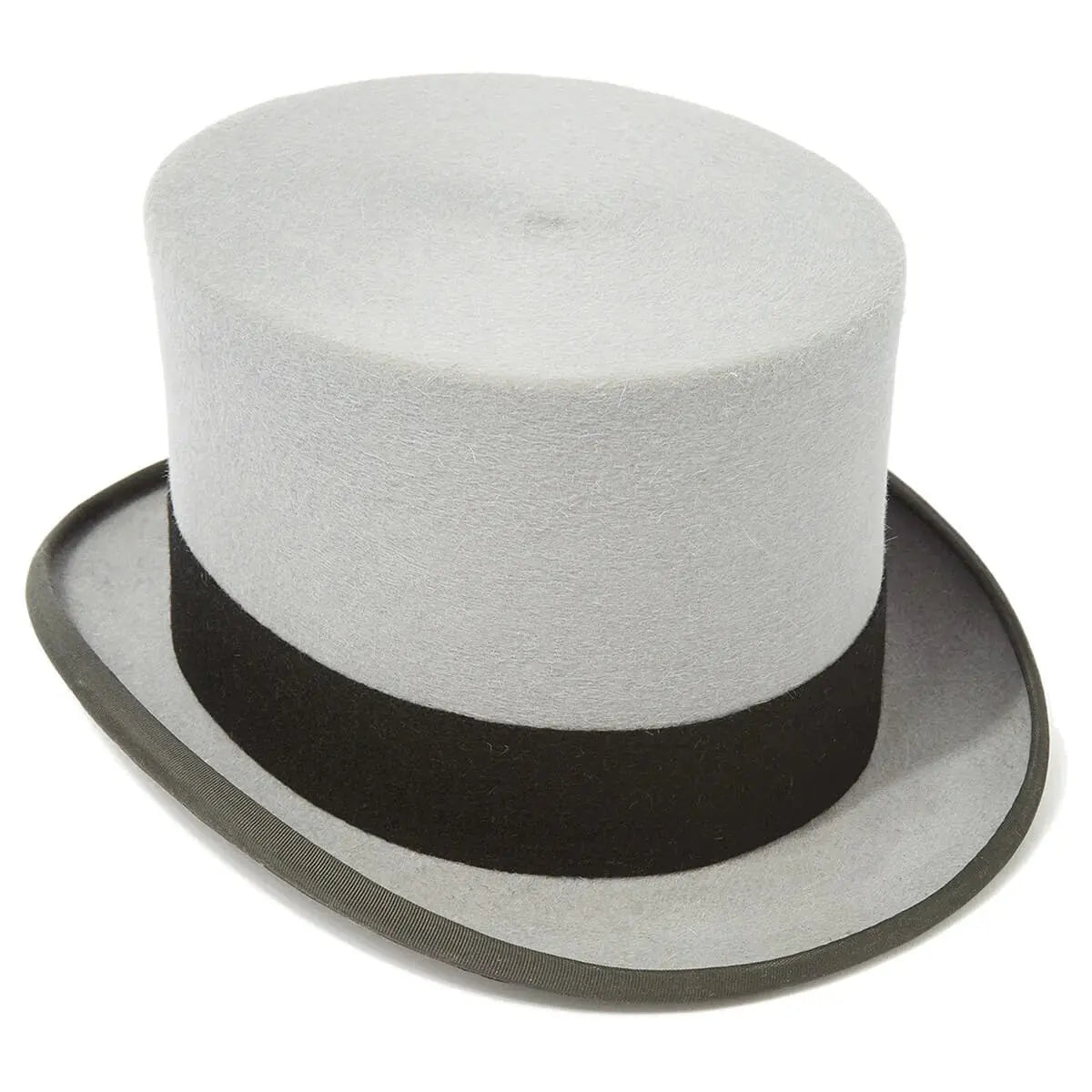 CHRISTYS' Ascot Fur Felt Top Hat - Grey Christys