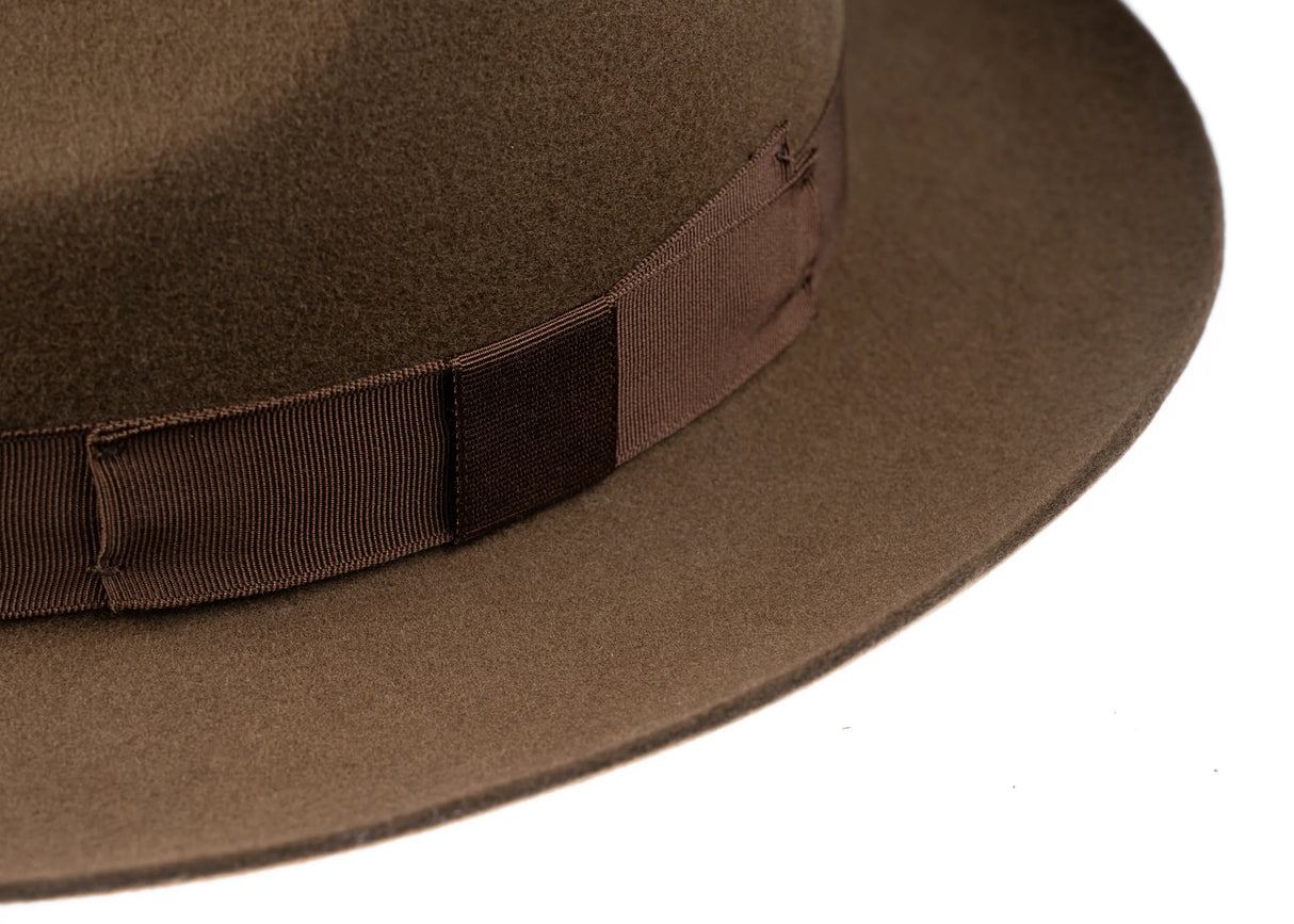 CHRISTYS' Chepstow Wool Felt Fedora Hat - Brown Christys