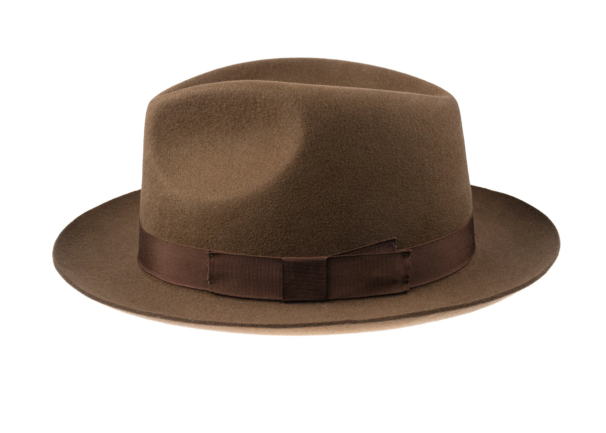 CHRISTYS' Chepstow Wool Felt Fedora Hat - Brown Christys