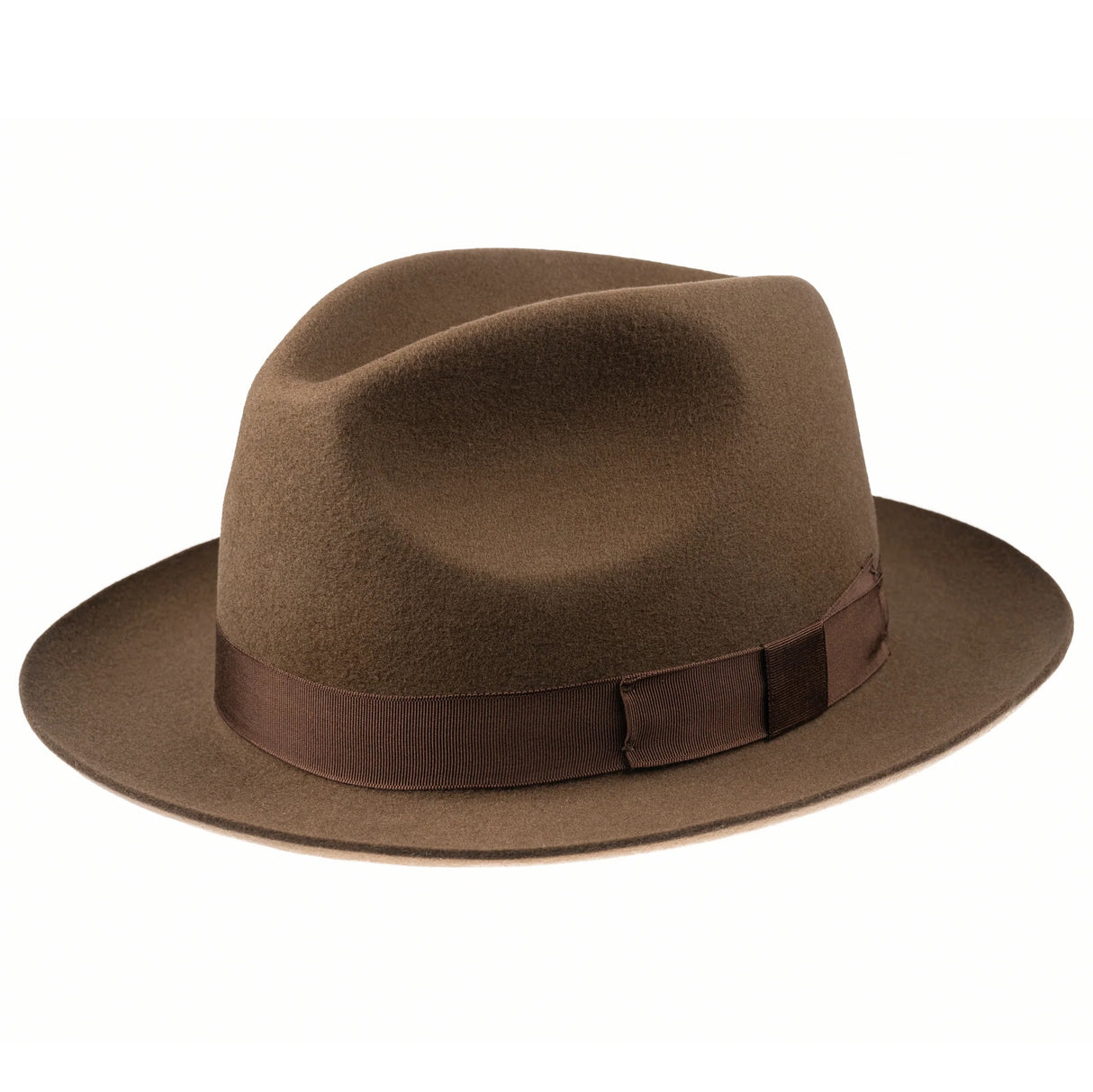 CHRISTYS' Chepstow Wool Felt Fedora Hat - Brown Christys
