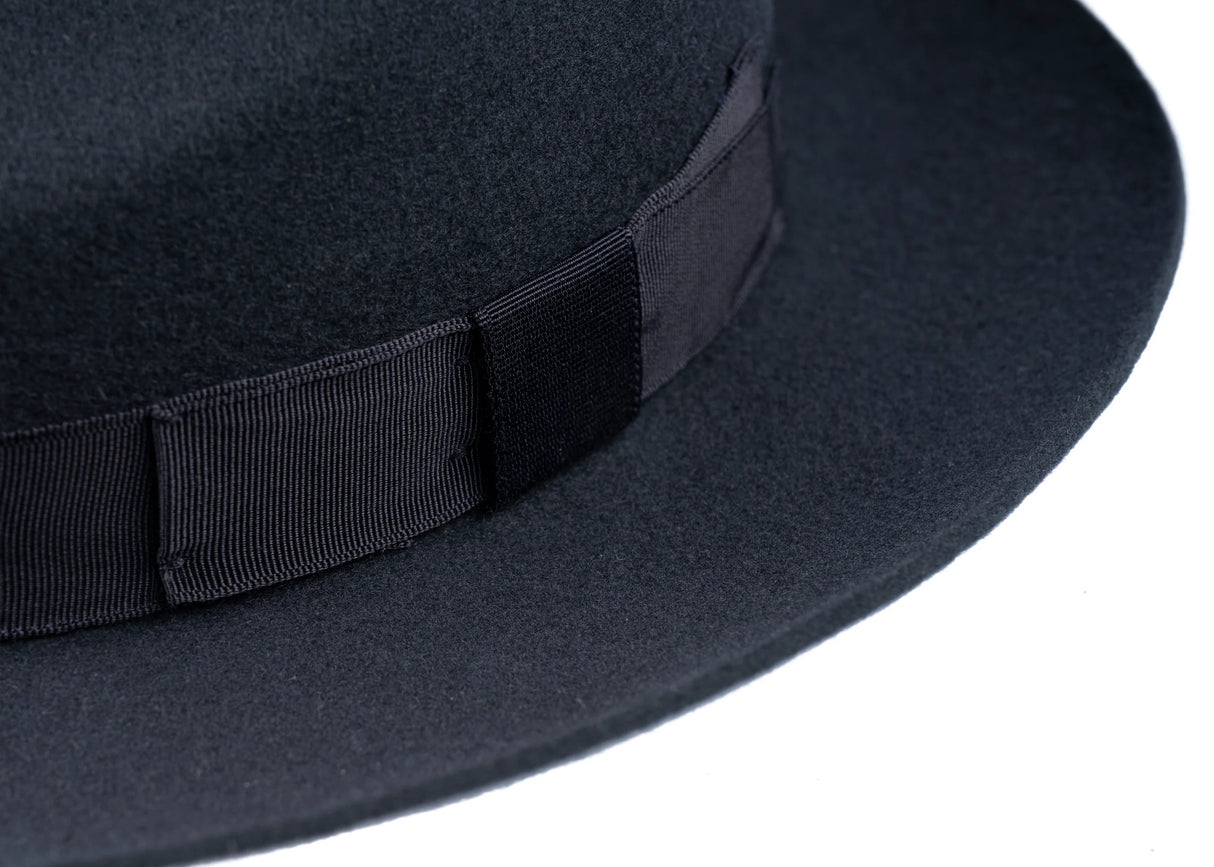CHRISTYS' Chepstow Wool Felt Fedora Hat - Navy Christys