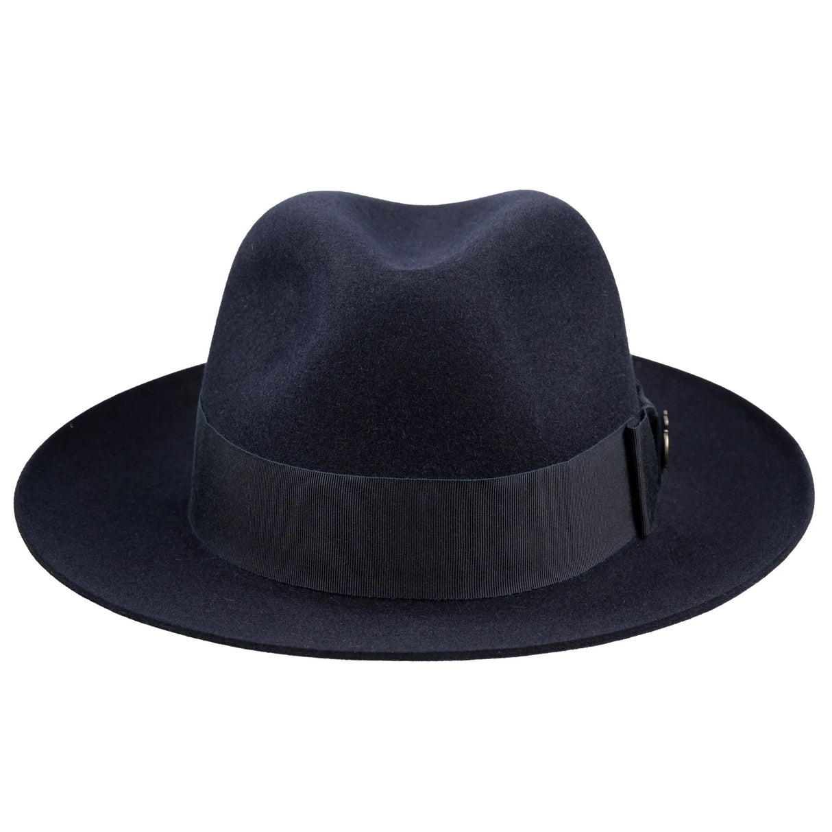 CHRISTYS' Classic Fur Felt Fedora Hat - Navy Christys
