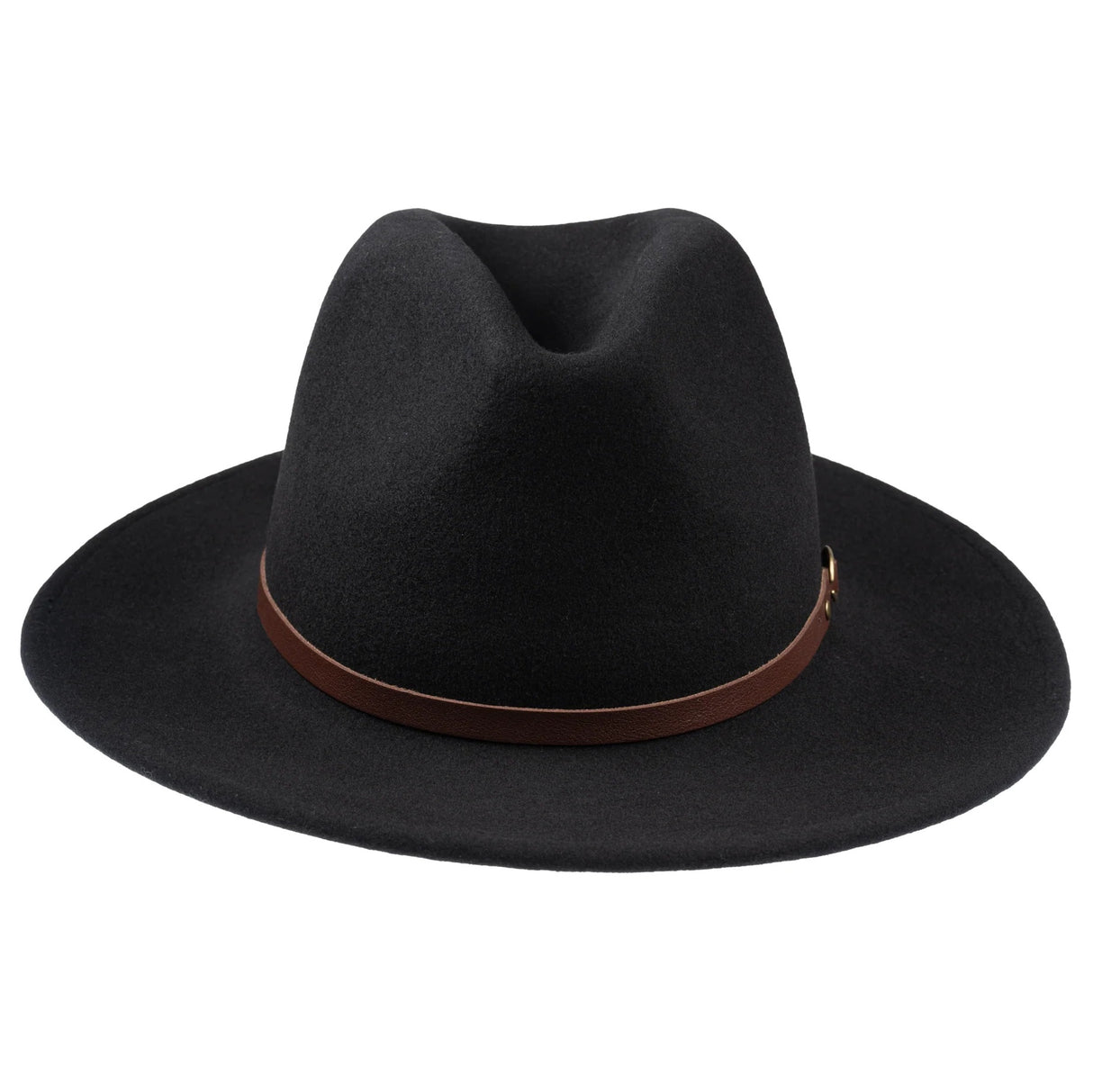 CHRISTYS' Crushable Wool Felt Safari Hat - Black Christys
