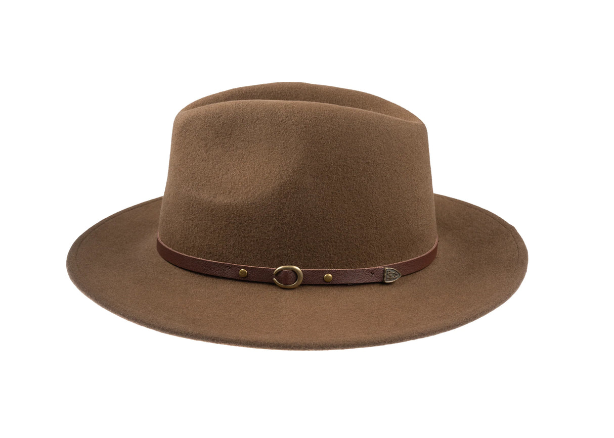 CHRISTYS' Crushable Wool Felt Safari Hat - Brown Christys