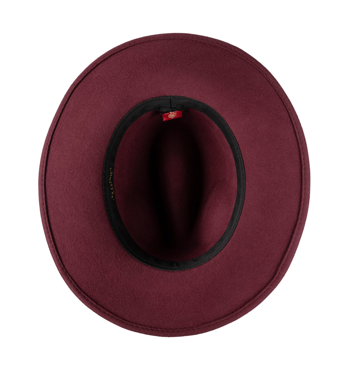 CHRISTYS' Crushable Wool Felt Safari Hat - Maroon Christys