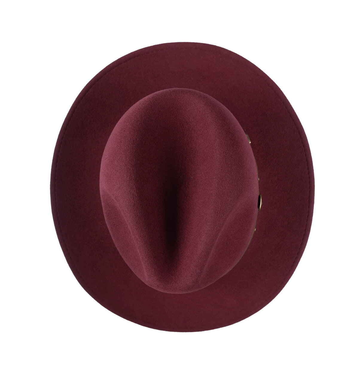 CHRISTYS' Crushable Wool Felt Safari Hat - Maroon Christys