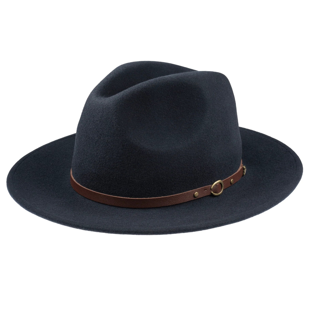 CHRISTYS' Crushable Wool Felt Safari Hat - Navy Christys