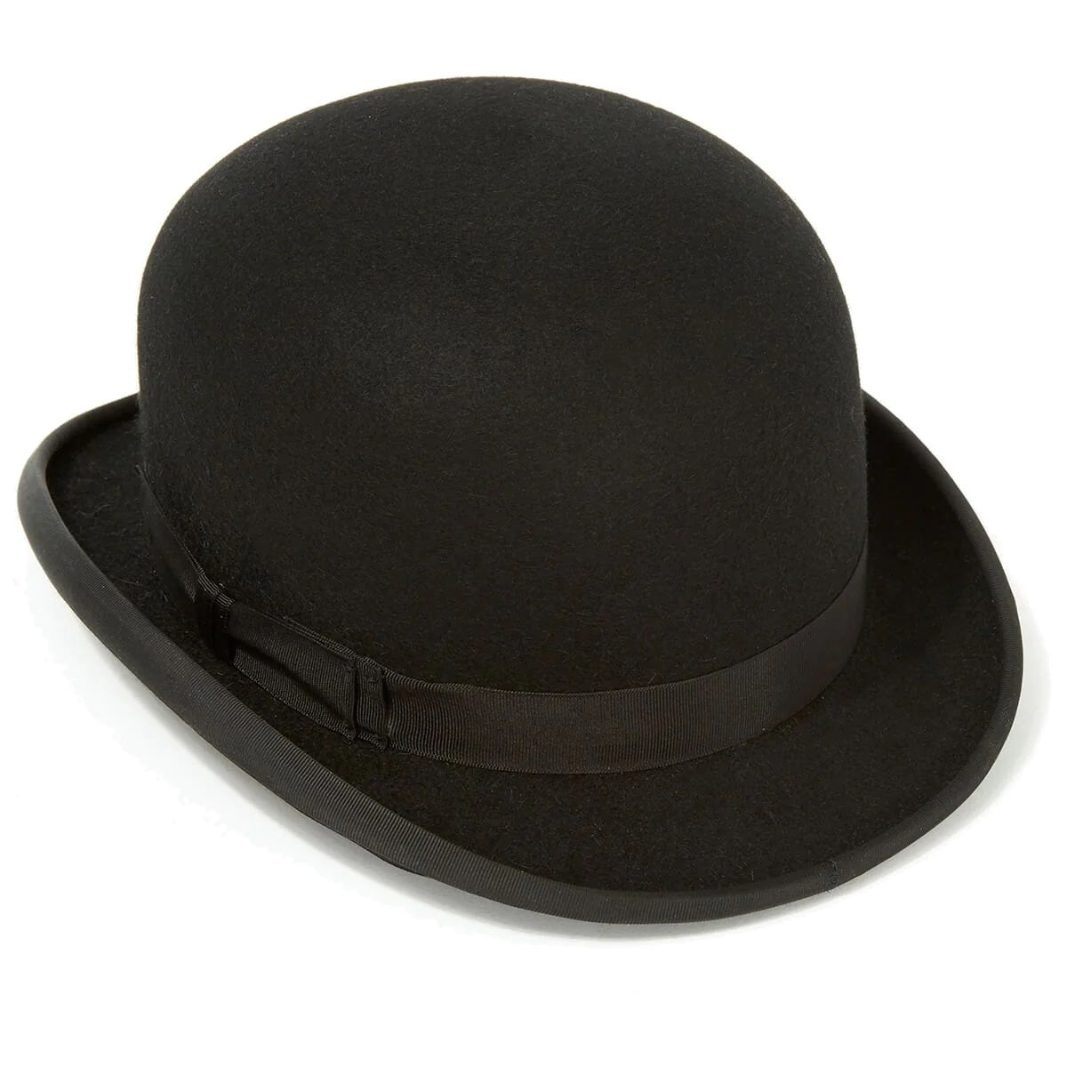 CHRISTYS' Devon Fur Felt Bowler Hat - Adjustable Hunting Pad - Black Christys