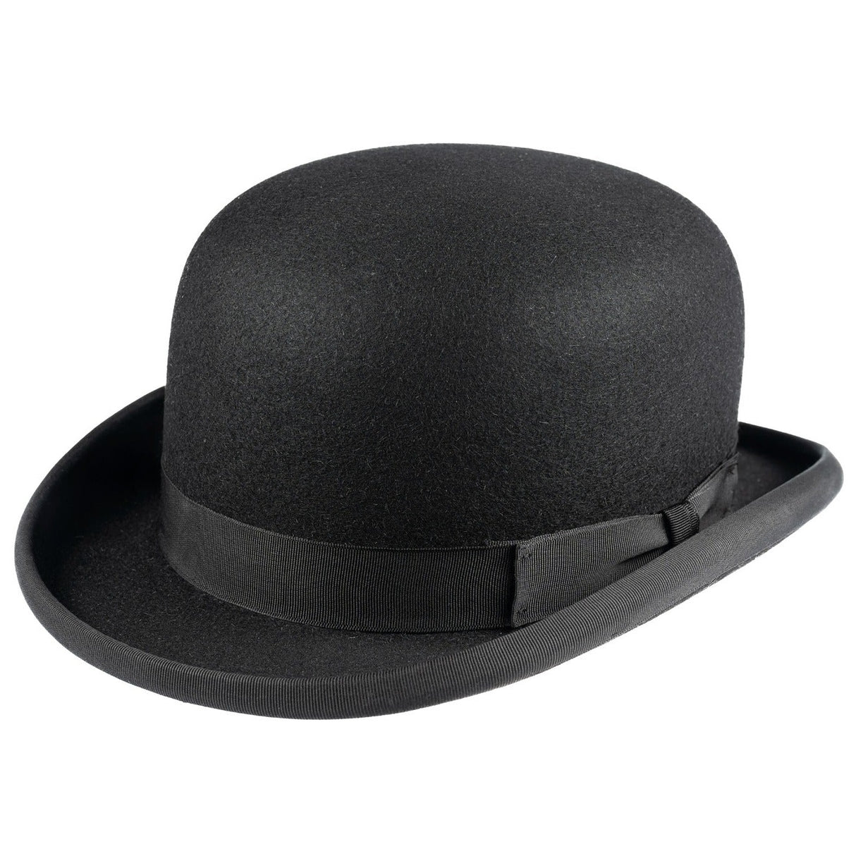 CHRISTYS' Devon Fur Felt Bowler Hat - Adjustable Hunting Pad - Black Christys