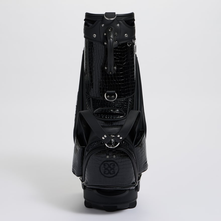 G/FORE Limited Release Croc-Embossed Leather Tour Bag – Onyx – Image 4
