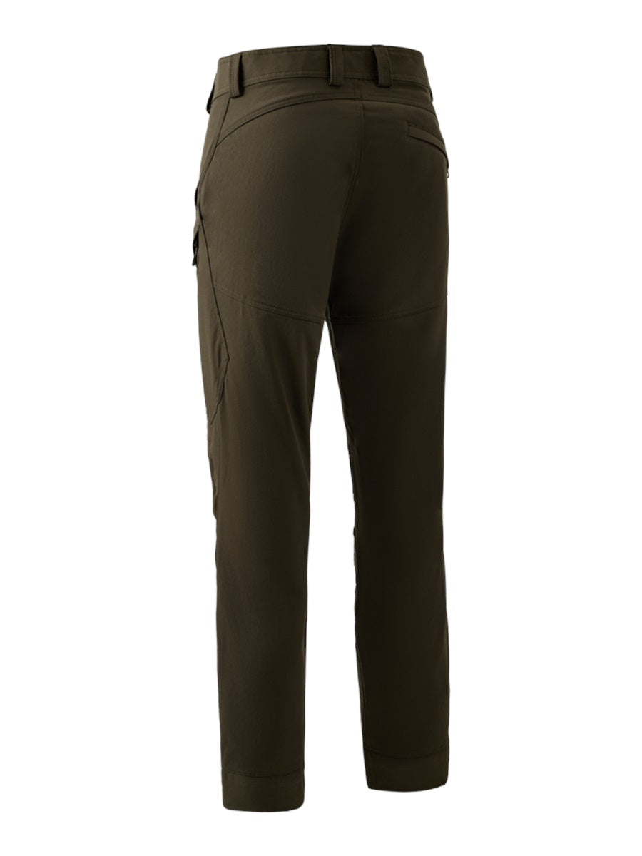DEERHUNTER Northward Trousers - Mens - Bark Green back flat lay