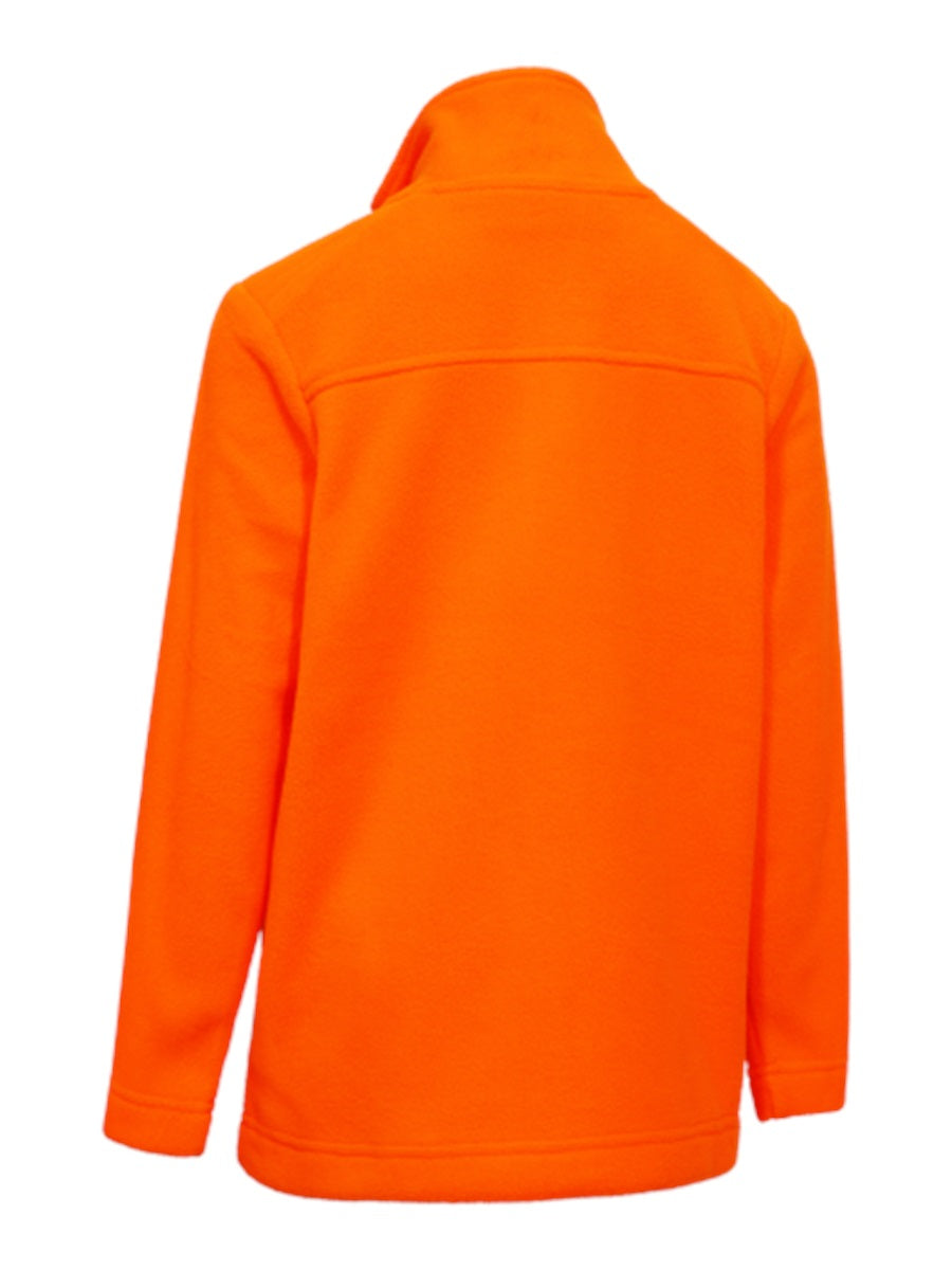 DEERHUNTER Youth Atlas Light Fleece Jacket - Kids - Safety Orange back flat lay