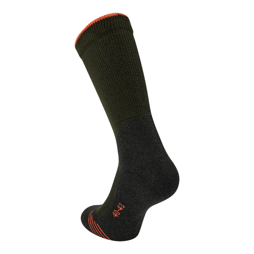 Deerhunter Coolmax Socks in Forest Green - rear view