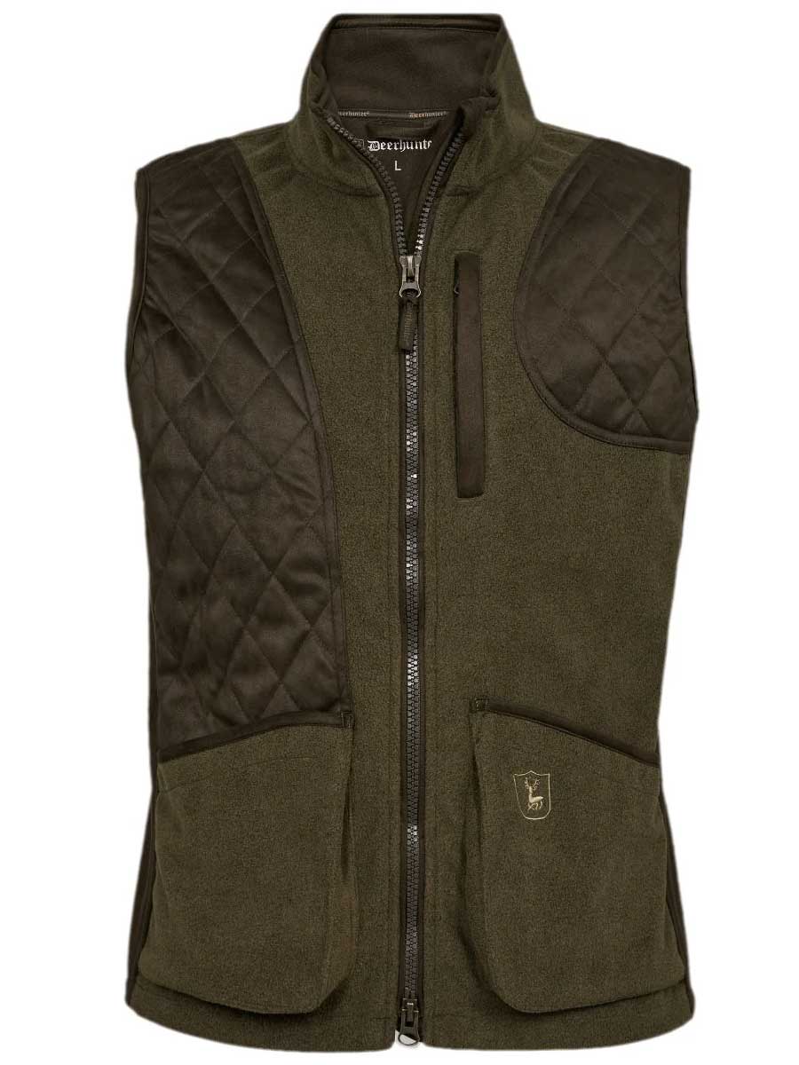 DEERHUNTER Gamekeeper Shooting Waistcoat - Mens - Graphite Green