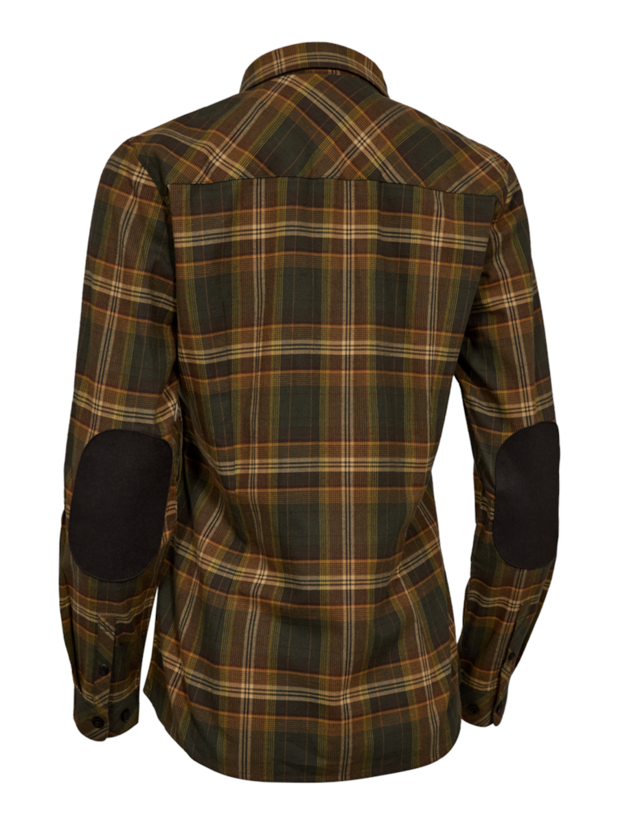 deerhunter lady blair shirt green check 02 rear flat lay d p b 8275 38274 900x1200