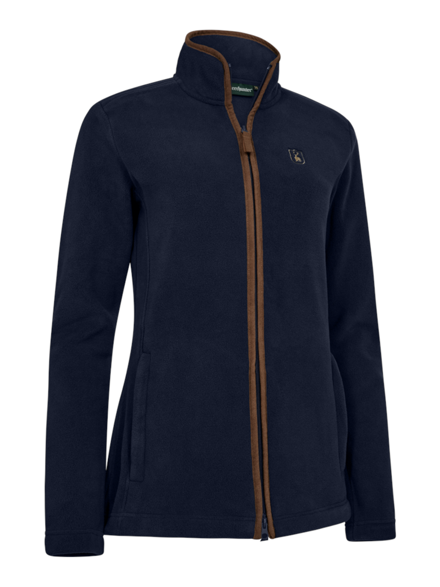 deerhunter lady cumbria fleece jacket dark blue 01 front flat lay d p f 5638 786 900x1200