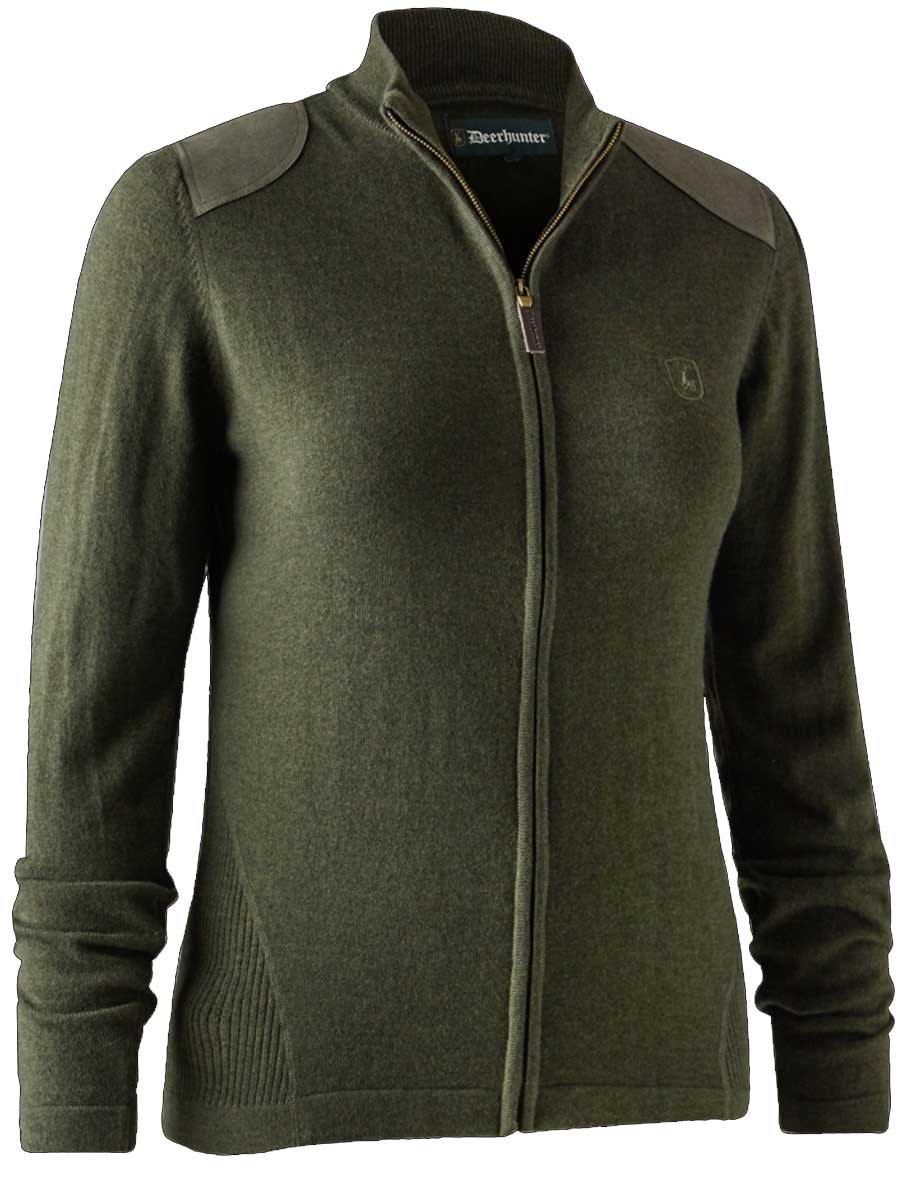 DEERHUNTER Lady Darlington Knit Cardigan - Green Melange