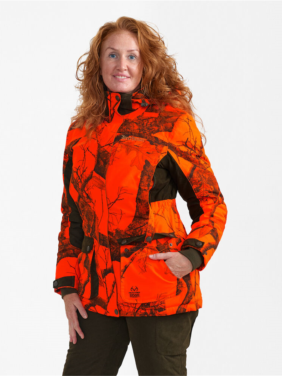 Deerhunter Lady Eagle Winter Jacket REALTREE EDGE Orange model front