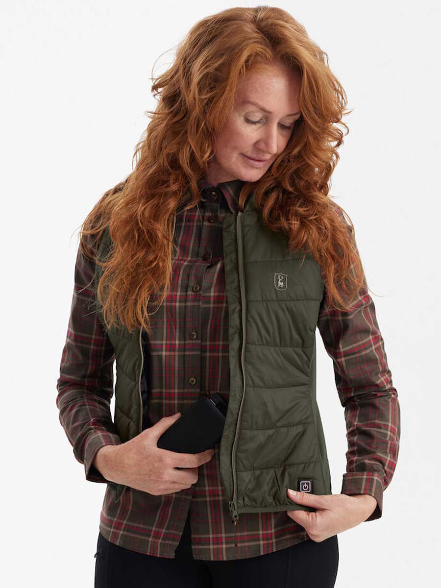 DEERHUNTER Lady Heat Inner Waistcoat - Deep Green