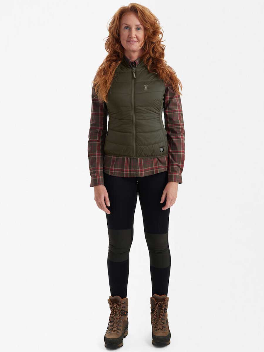 DEERHUNTER Lady Heat Inner Waistcoat - Deep Green