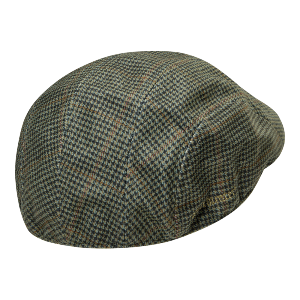 Deerhunter Pro Gamekeeper Flat Cap in Turf rear view