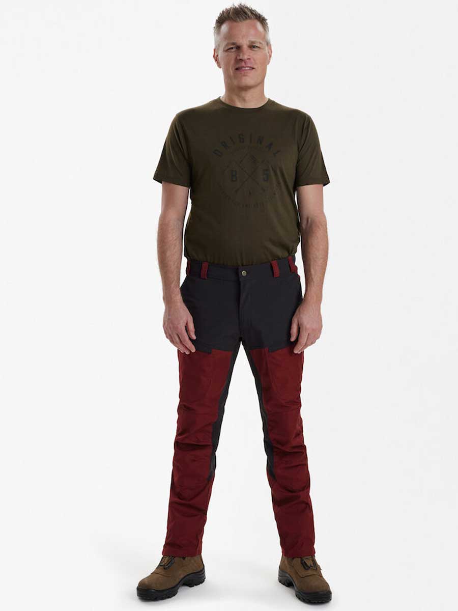 DEERHUNTER Strike Trousers - Mens - Oxblood Red
