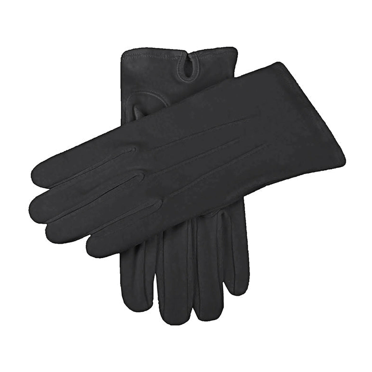 DENTS Men’s Three-Point Cotton Gloves – Black