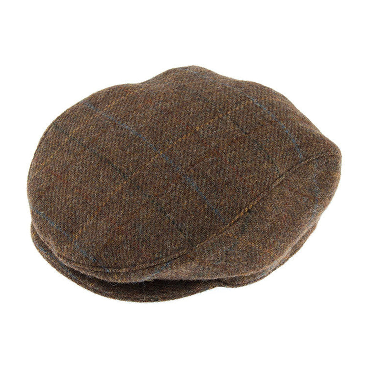 DENTS Men's Abraham Moon Check Tweed Flat Cap – CHESTNUT