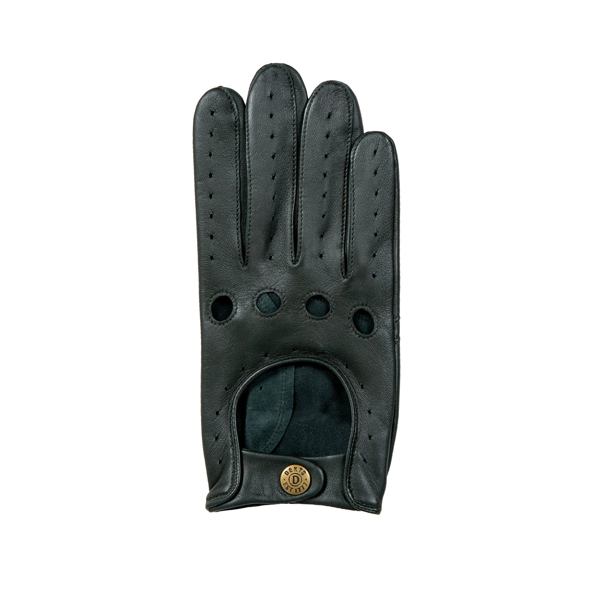 DENTS Delta Men's Classic Leather Driving Gloves - British Racing Green
