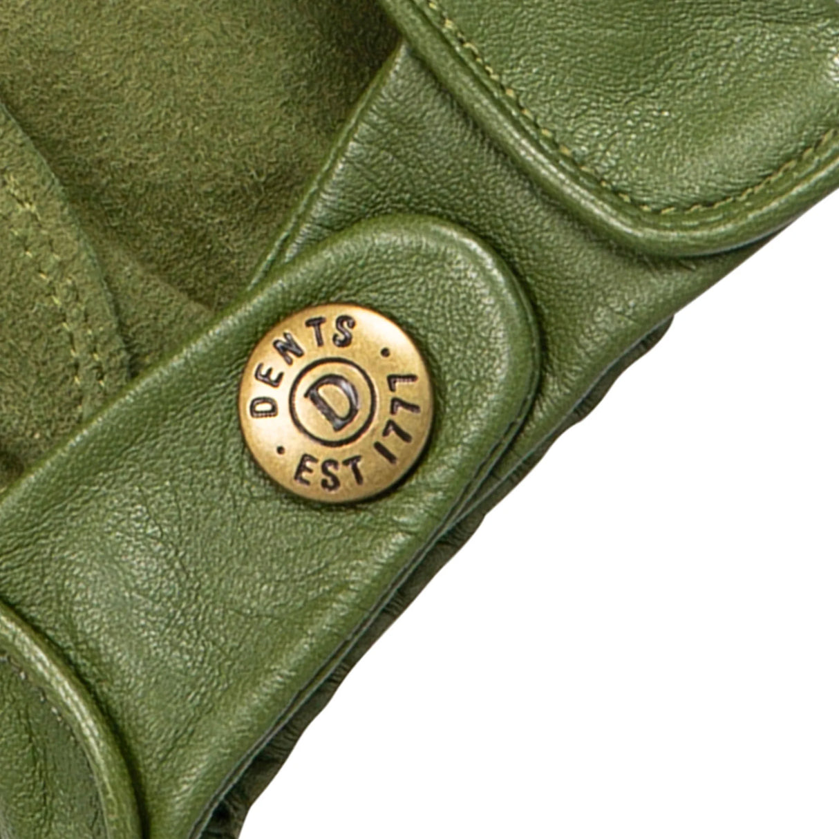 DENTS Delta Men's Classic Leather Driving Gloves - Lincoln Green