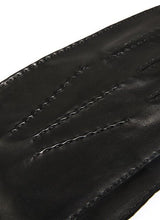 Load image into Gallery viewer, DENTS Kingston Silk-Lined Leather Gloves - Mens Handsewn Three-Point - Black
