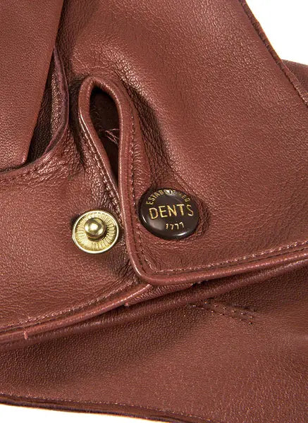 DENTS Sandhurst Three-Point Leather Officer's Gloves - English Tan Dents