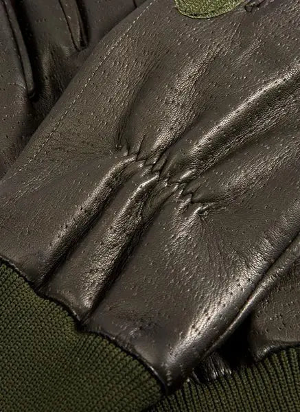 DENTS Regal Heritage Fleece-Lined Leather Shooting Gloves - Mens - Green Dents