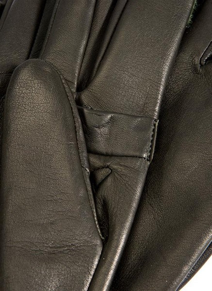 DENTS Royale Heritage Silk-Lined Leather Shooting Gloves - Mens - Olive Dents