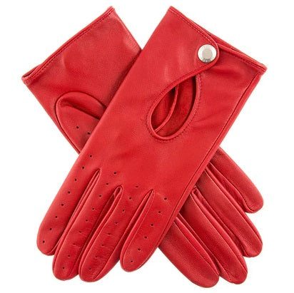 DENTS Thruxton Leather Driving Gloves - Ladies - Berry Dents