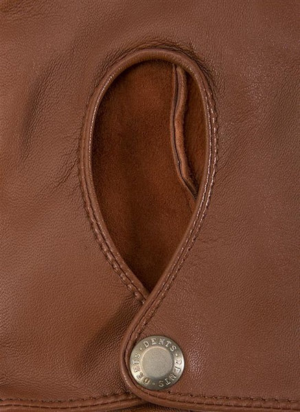 DENTS Thruxton Leather Driving Gloves - Ladies - Cognac Dents
