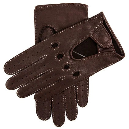 DENTS Winchester Deerskin Driving Gloves - Mens Unlined - Bark Dents