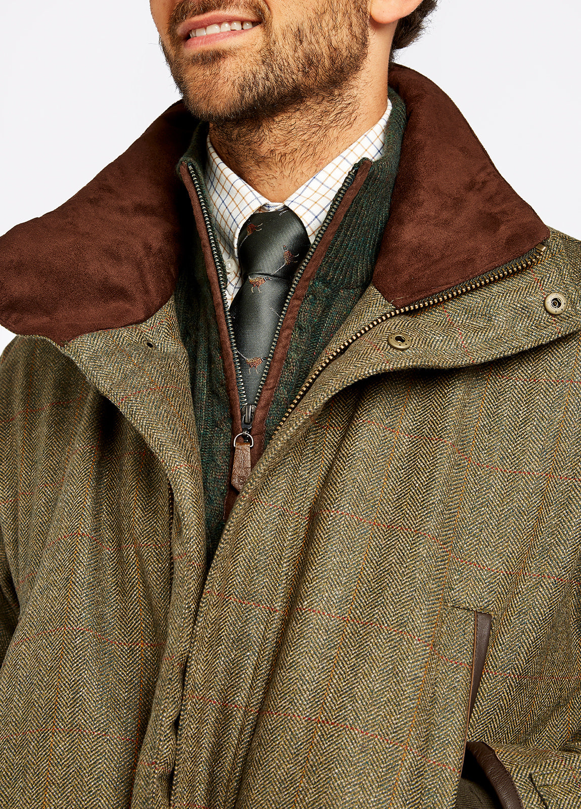 DUBARRY Ballinturbet Shooting Jacket - Mens Tweed - Cedar Dubarry
