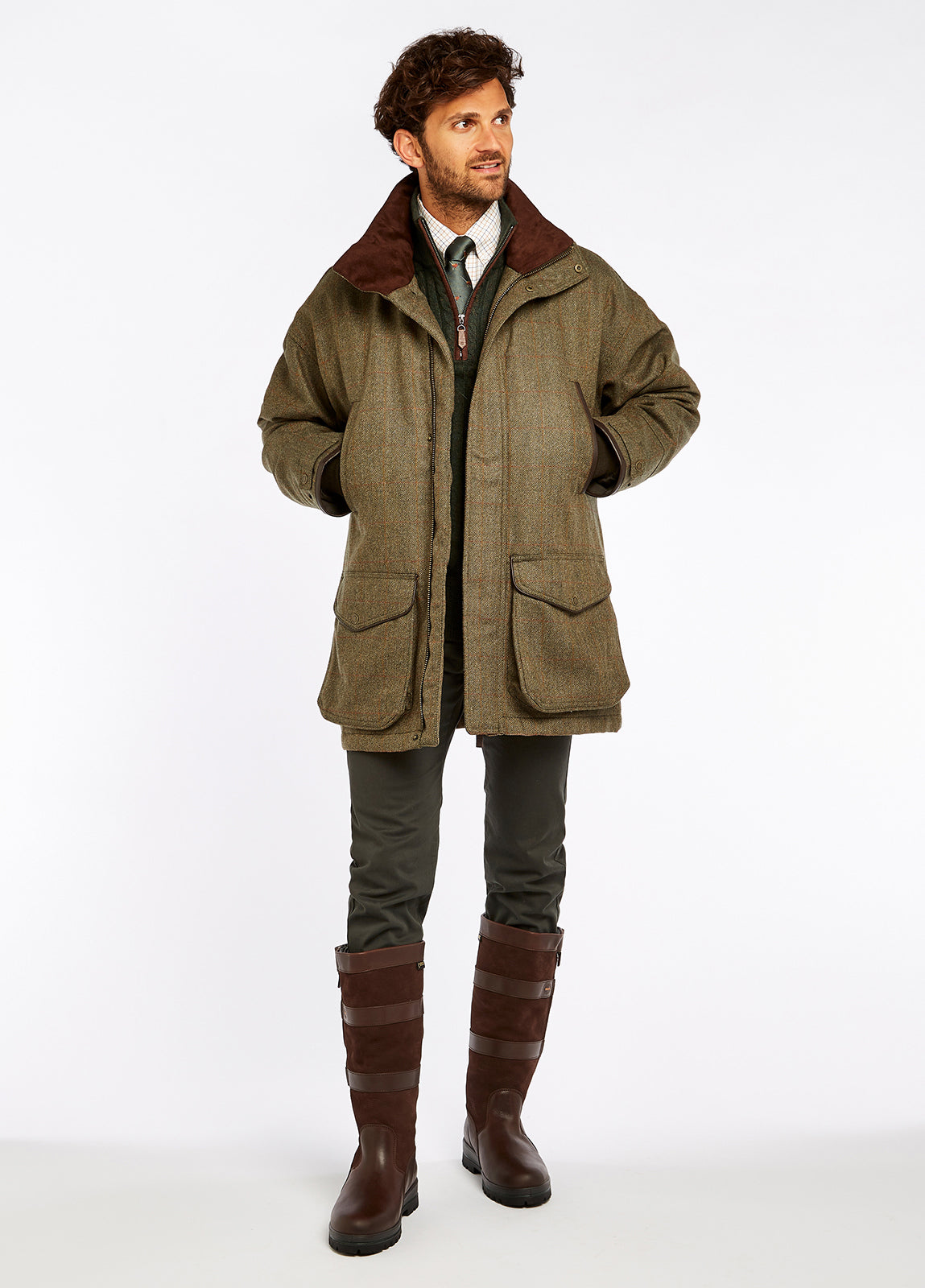 DUBARRY Ballinturbet Shooting Jacket - Mens Tweed - Cedar Dubarry