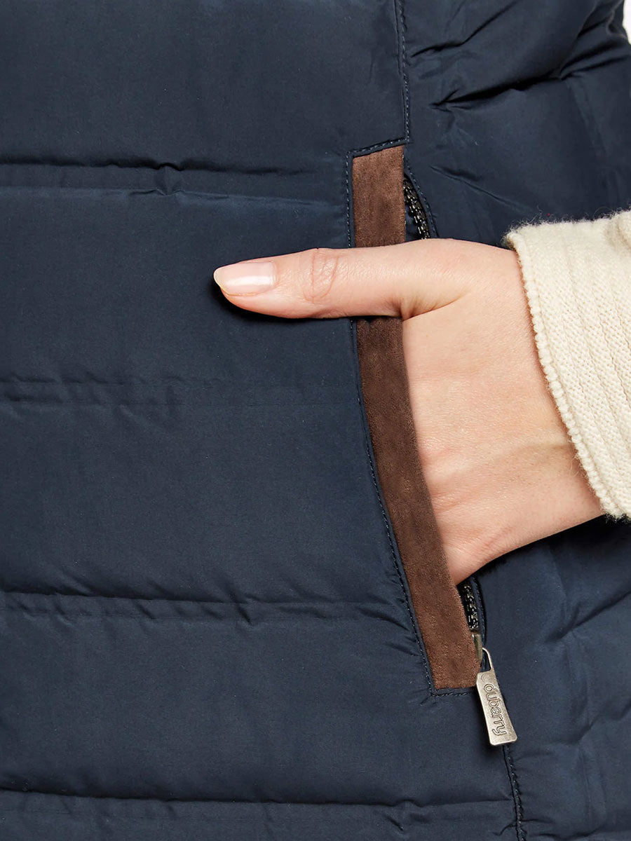 DUBARRY Ballybrophy Long Quilted Jacket - Women's - Navy