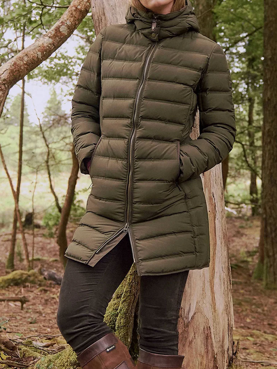 DUBARRY Ballybrophy Long Quilted Jacket - Women's - Olive