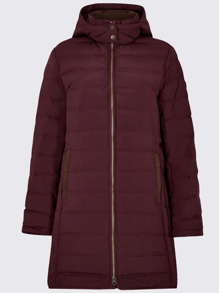 DUBARRY Ballybrophy Long Quilted Jacket - Women's - Ox Blood