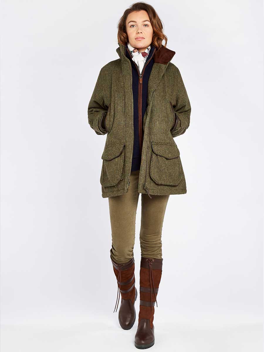 DUBARRY Ballynahinch Tweed Shooting Jacket - Women's - Heath